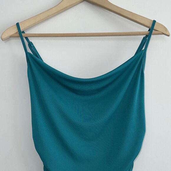 NEW cinq a sept Marta Bodysuit in Blue Jade - Picture 7 of 14